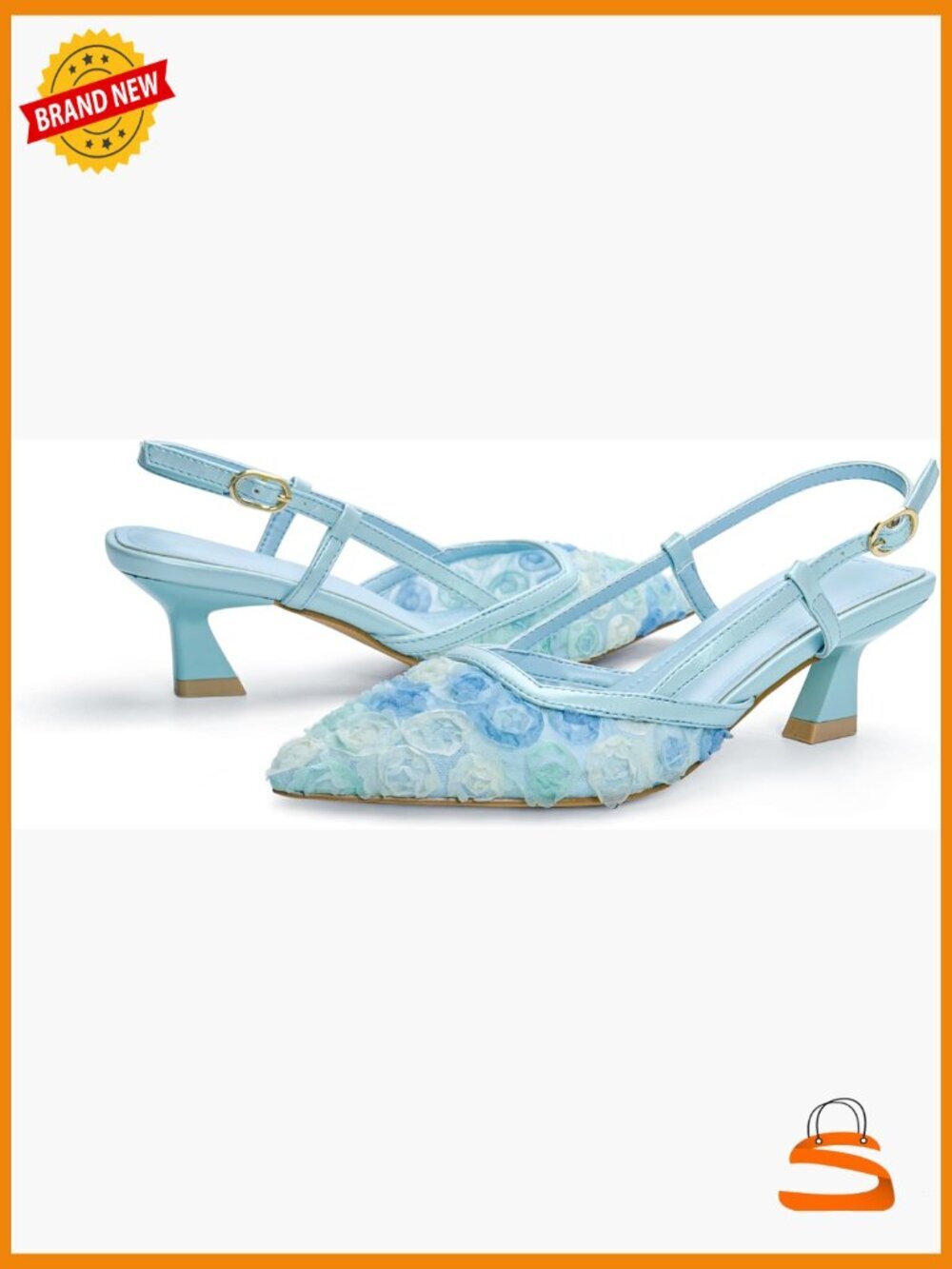 Pointed Toe Kitten Heel Slingback Sandals Dressy Wedding